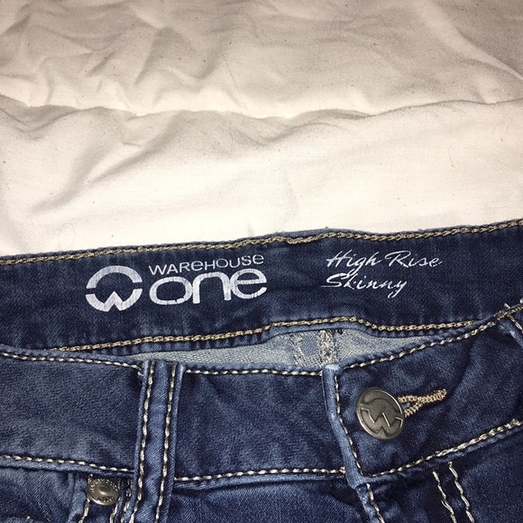 Warehouse One Blue Skinny Jeans - Picture 3 of 6